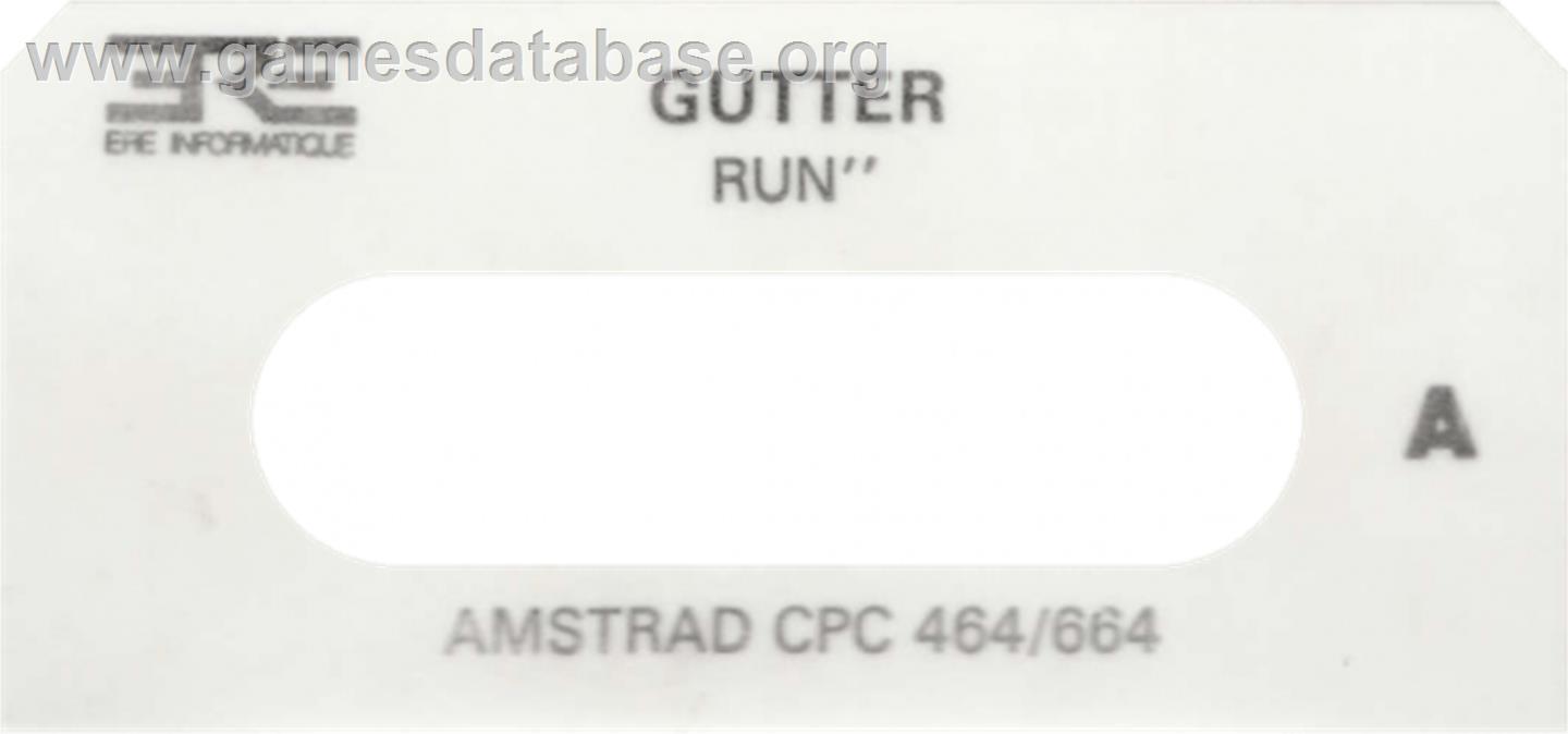 Gutter - Amstrad CPC - Artwork - Cartridge Top