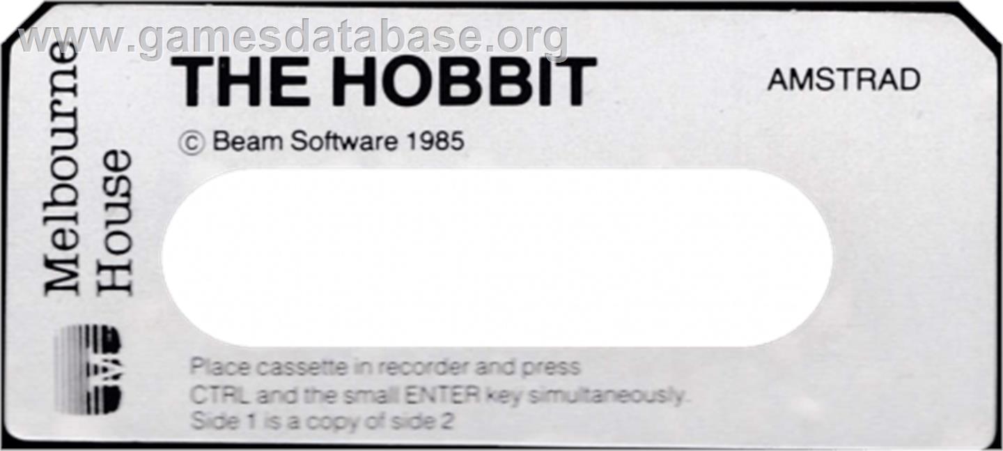 Hobbit - Amstrad CPC - Artwork - Cartridge Top