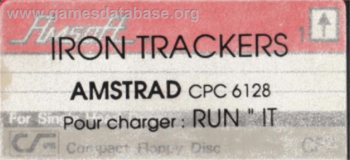 Iron Trackers - Amstrad CPC - Artwork - Cartridge Top