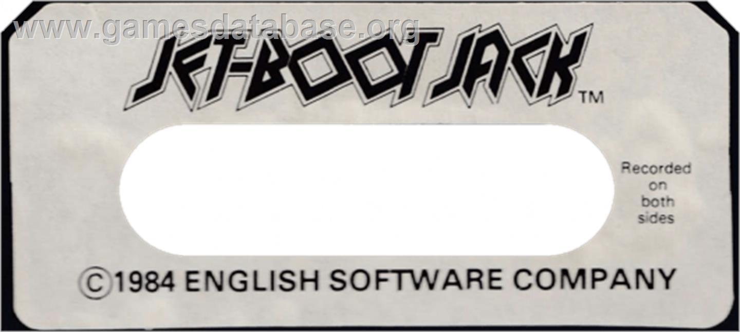 Jet Boot Jack - Amstrad CPC - Artwork - Cartridge Top