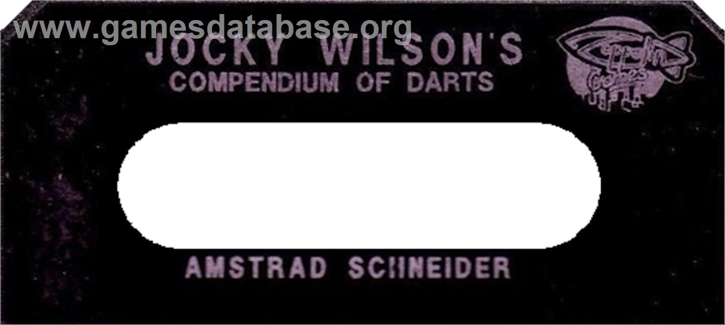 Jocky Wilson's Compendium of Darts - Amstrad CPC - Artwork - Cartridge Top