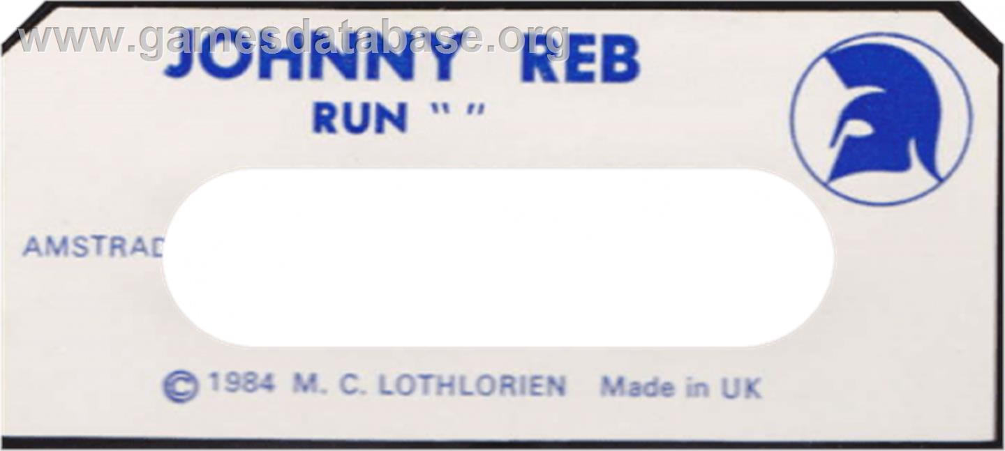 Johnny Reb - Amstrad CPC - Artwork - Cartridge Top