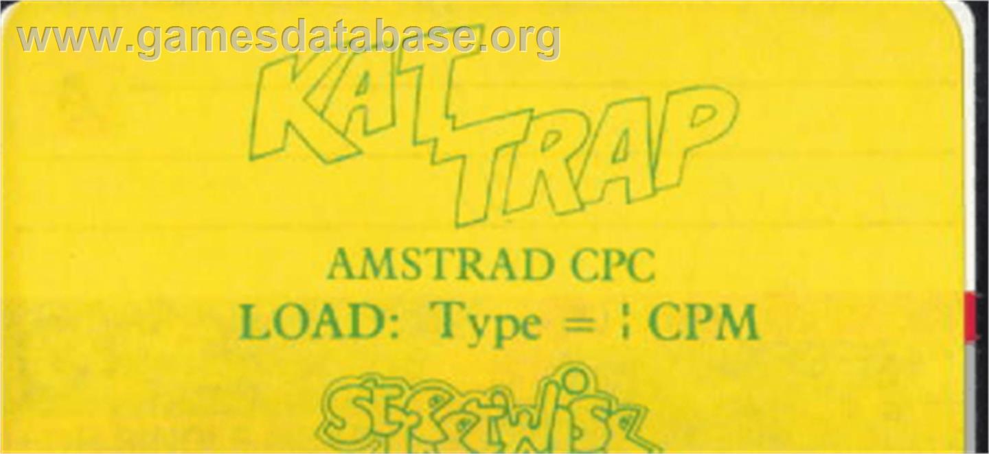 Kat Trap - Planet of the Cat-Men - Amstrad CPC - Artwork - Cartridge Top