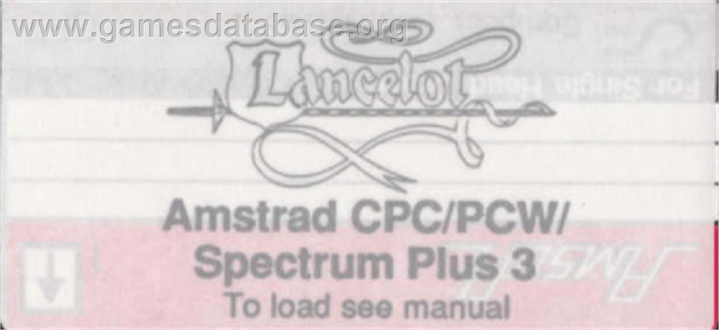 Lancelot - Amstrad CPC - Artwork - Cartridge Top