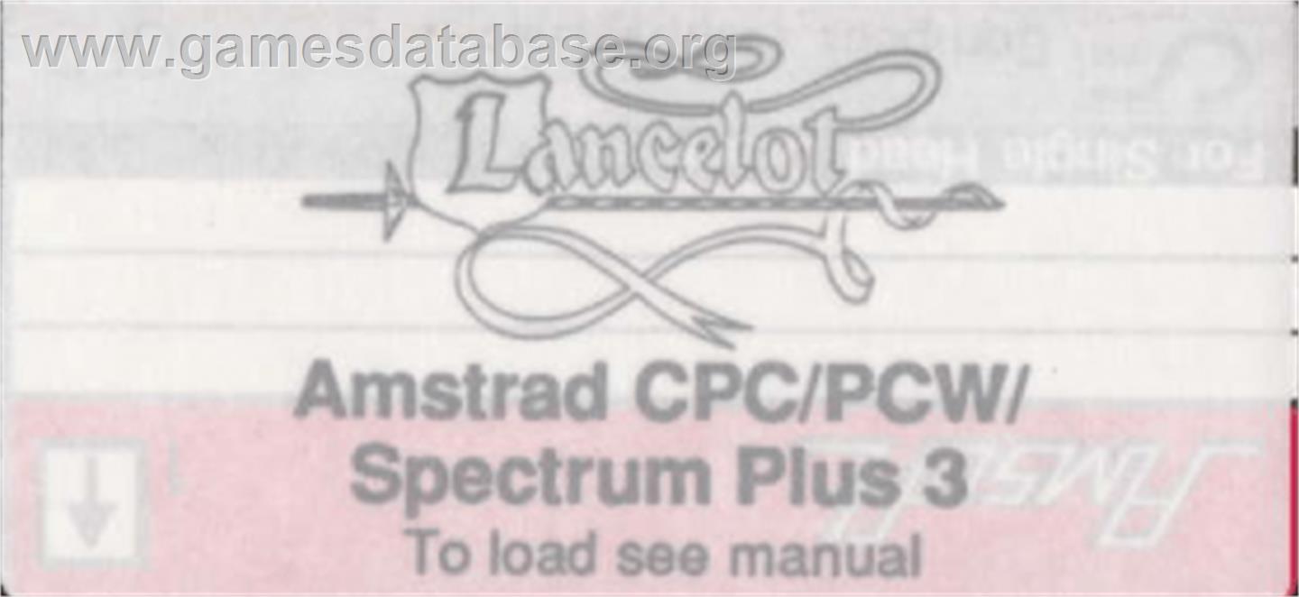 Lancelot - Amstrad CPC - Artwork - Cartridge Top