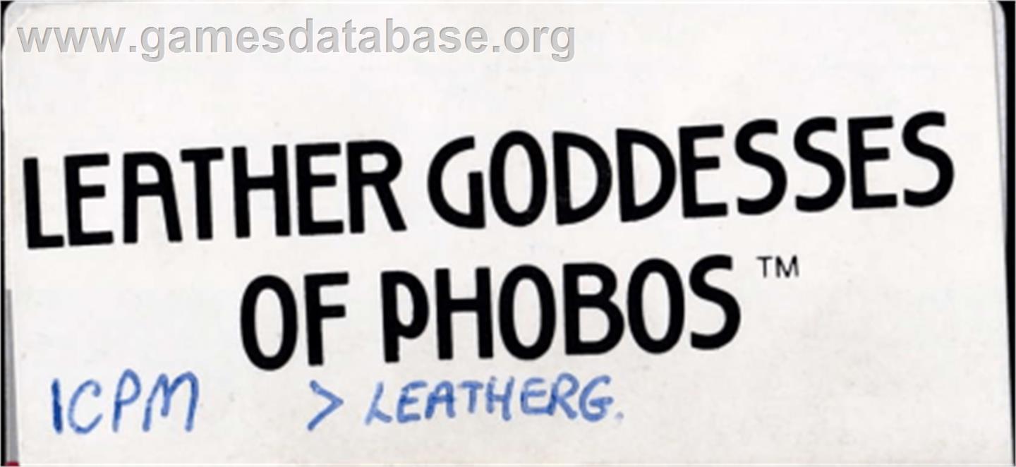 Leather Goddesses of Phobos - Amstrad CPC - Artwork - Cartridge Top