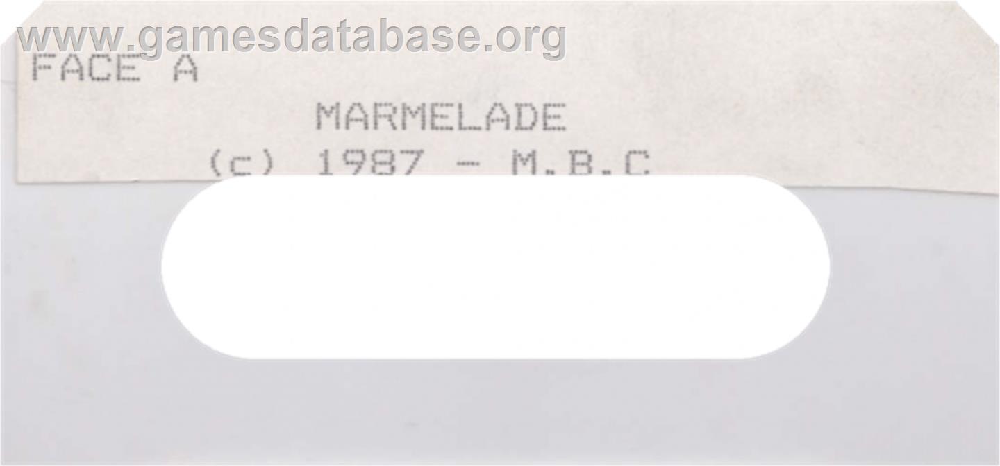 Marmelade - Amstrad CPC - Artwork - Cartridge Top