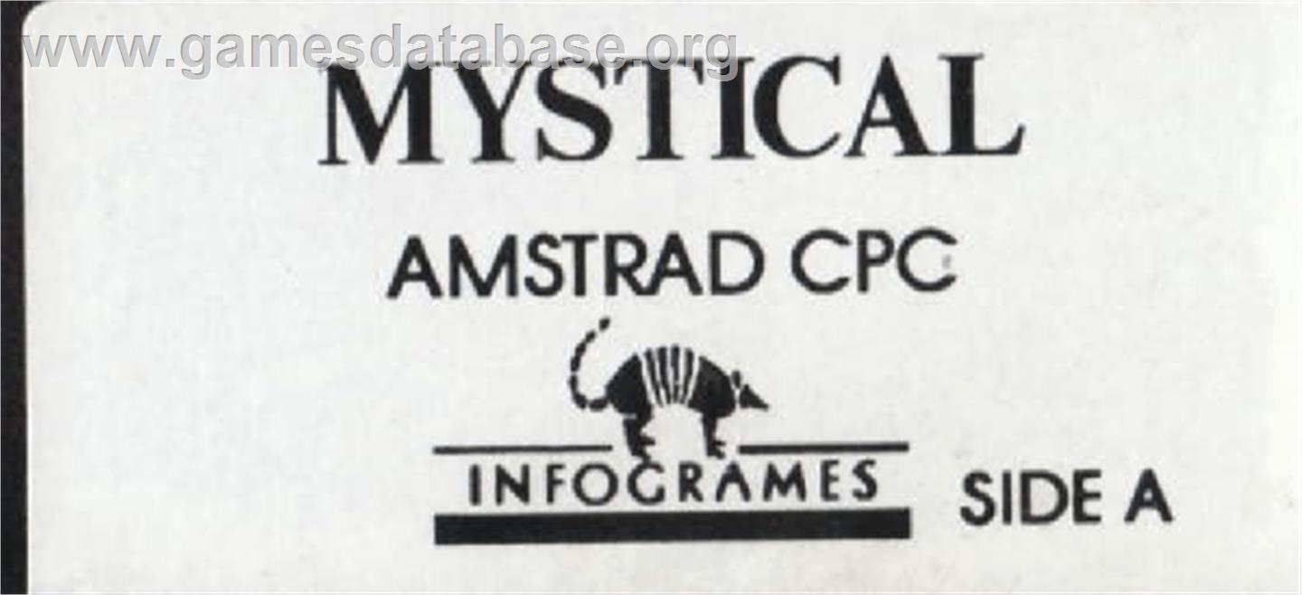 Mystical - Amstrad CPC - Artwork - Cartridge Top