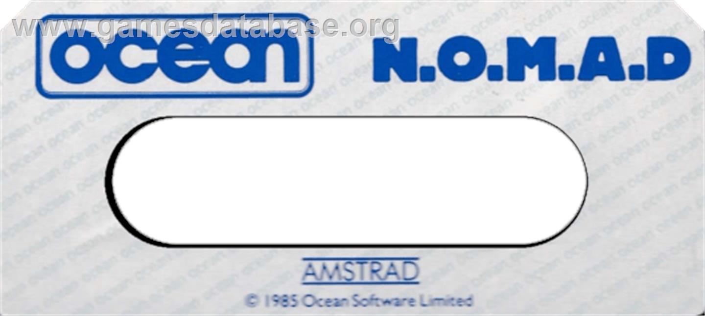 N.O.M.A.D - Amstrad CPC - Artwork - Cartridge Top