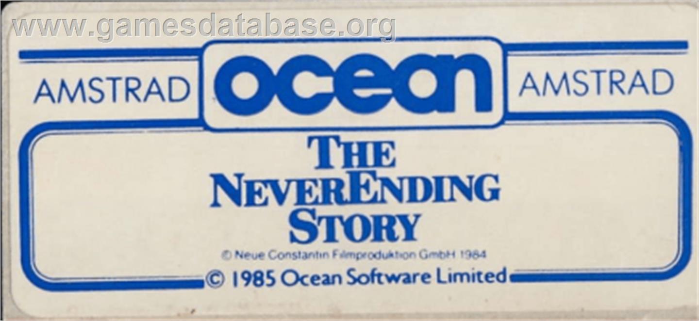 Neverending Story, The - Amstrad CPC - Artwork - Cartridge Top