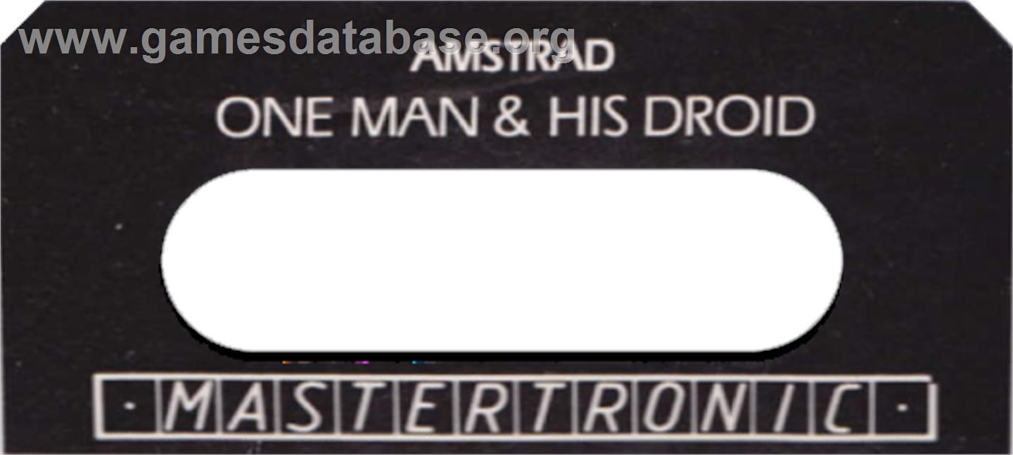 One Man and his Droid - Amstrad CPC - Artwork - Cartridge Top