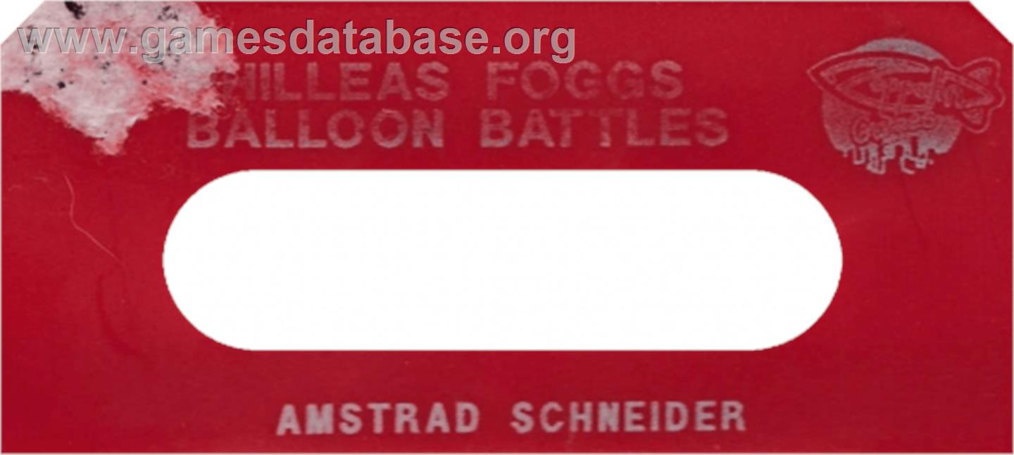 Phileas Fogg's Balloon Battles - Amstrad CPC - Artwork - Cartridge Top