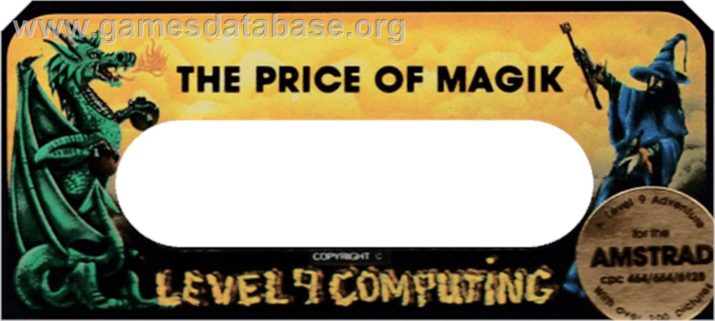 Price Of Magik, The - Amstrad CPC - Artwork - Cartridge Top