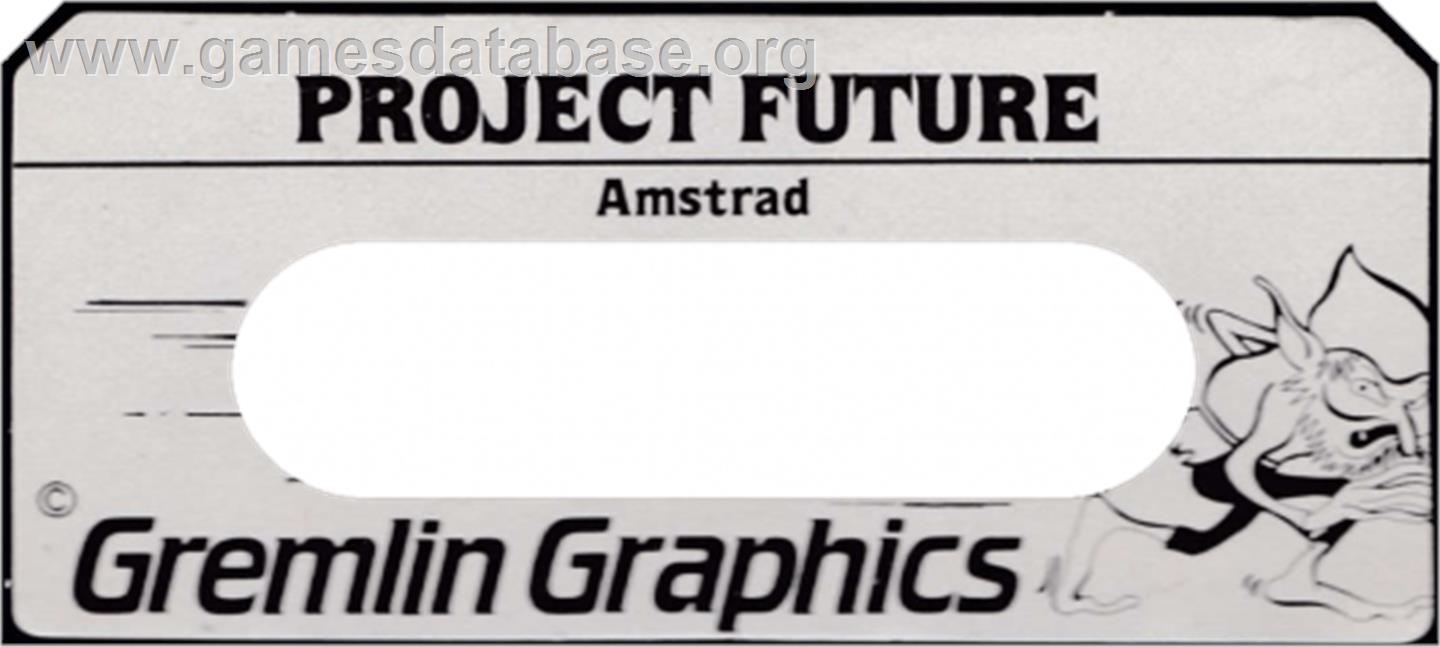 Project Future - Amstrad CPC - Artwork - Cartridge Top