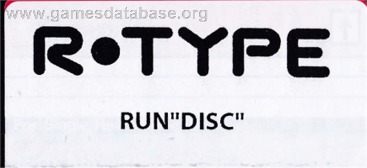R-Type - Amstrad CPC - Artwork - Cartridge Top