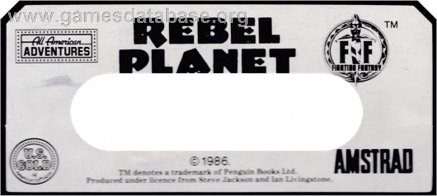 Rebel Planet - Amstrad CPC - Artwork - Cartridge Top