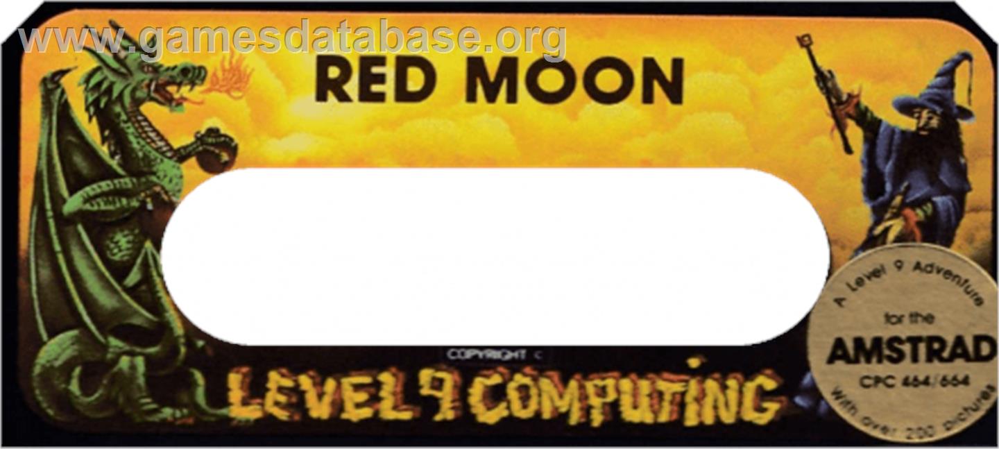 Red Moon - Amstrad CPC - Artwork - Cartridge Top