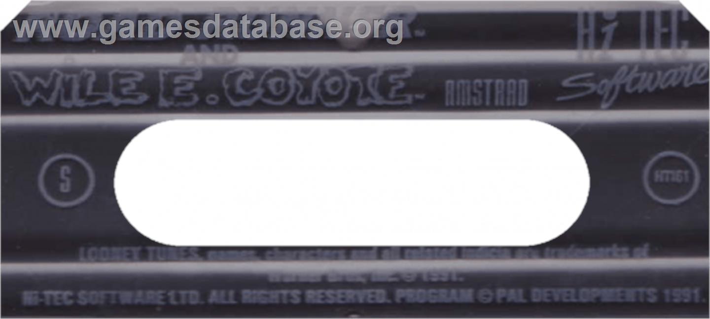Road Runner and Wile E. Coyote - Amstrad CPC - Artwork - Cartridge Top