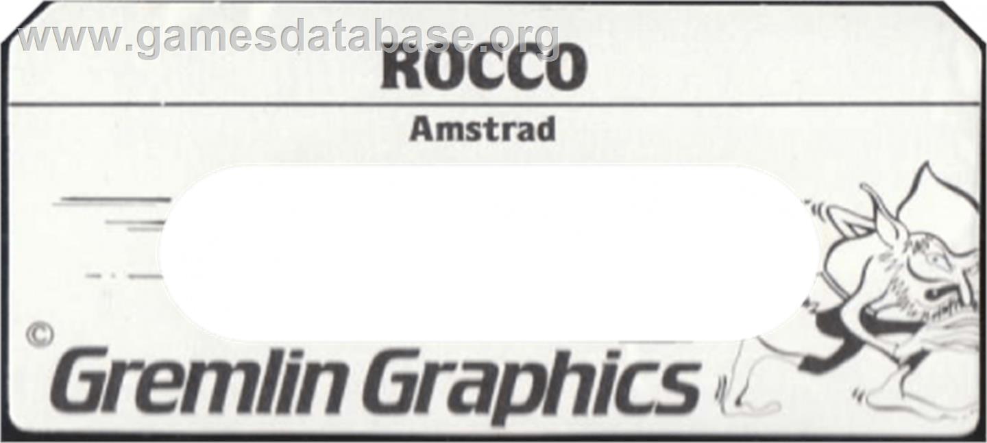 Rocco - Amstrad CPC - Artwork - Cartridge Top