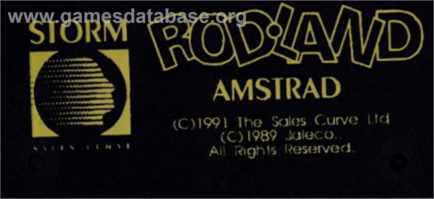 Rodland - Amstrad CPC - Artwork - Cartridge Top