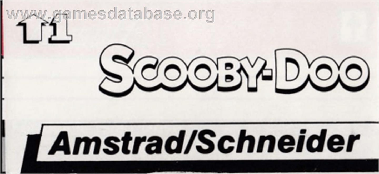 Scooby Doo - Amstrad CPC - Artwork - Cartridge Top