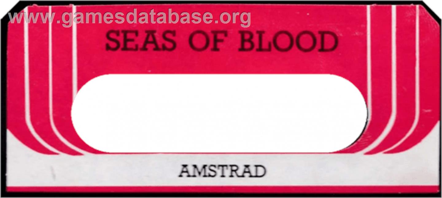 Seas Of Blood - Amstrad CPC - Artwork - Cartridge Top