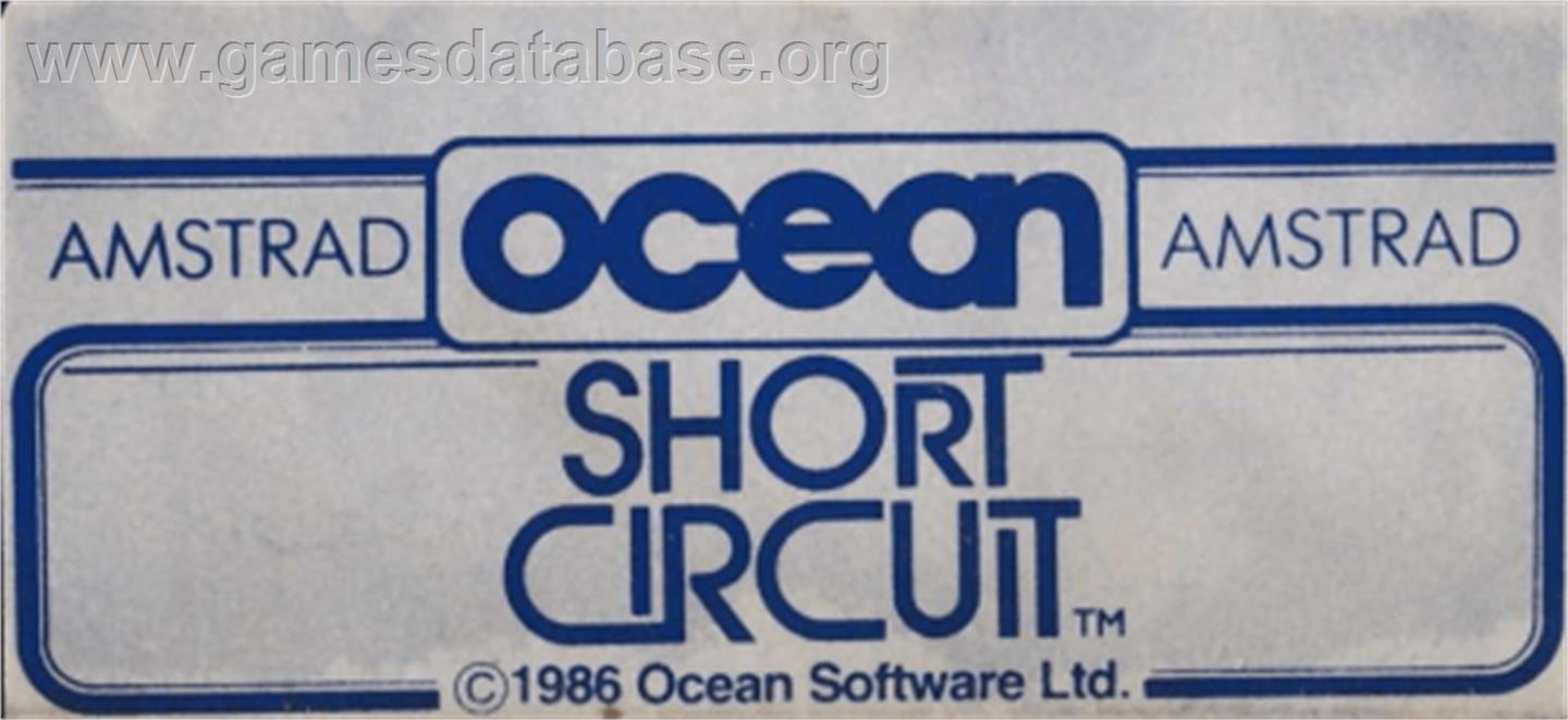 Short Circuit - Amstrad CPC - Artwork - Cartridge Top