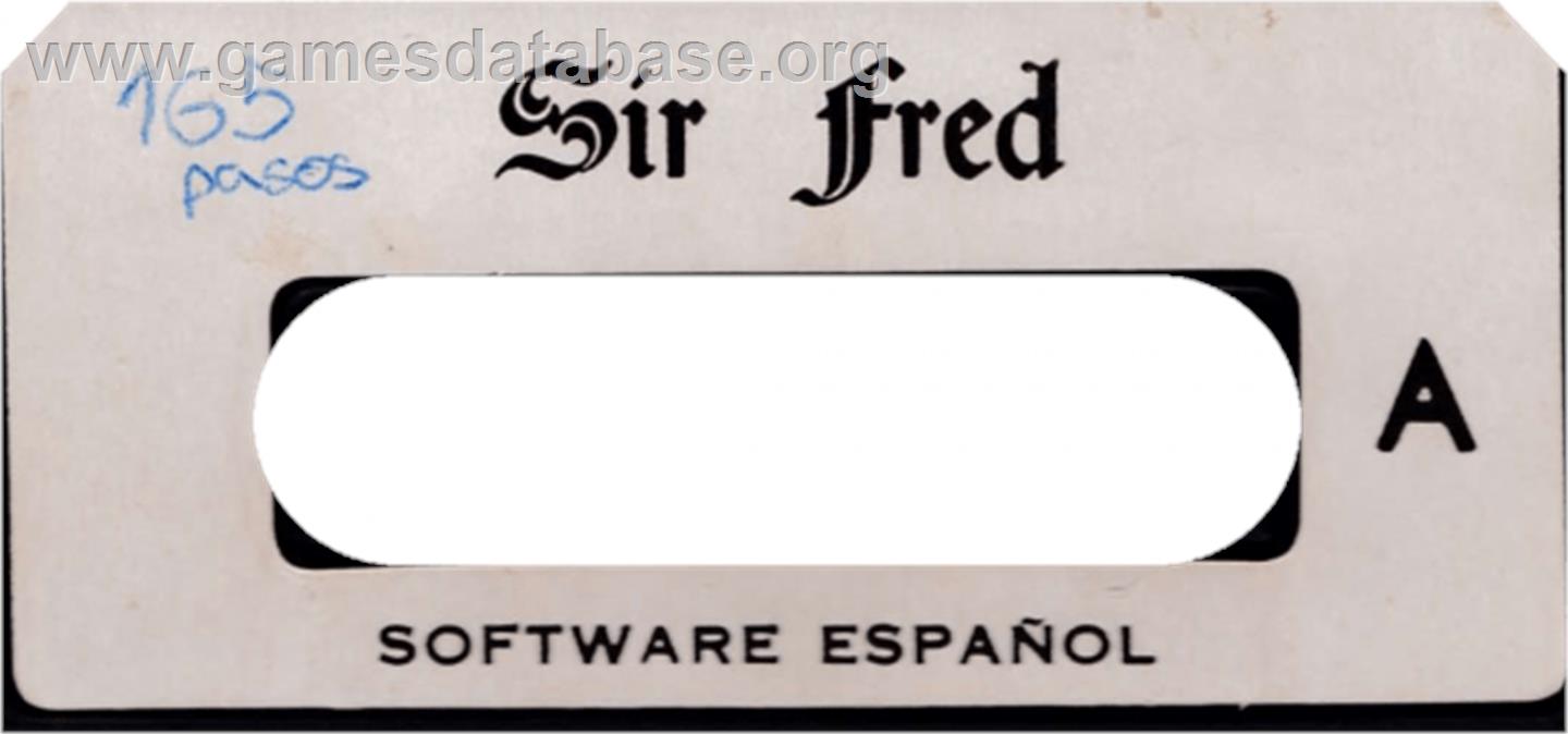 Sir Fred - Amstrad CPC - Artwork - Cartridge Top