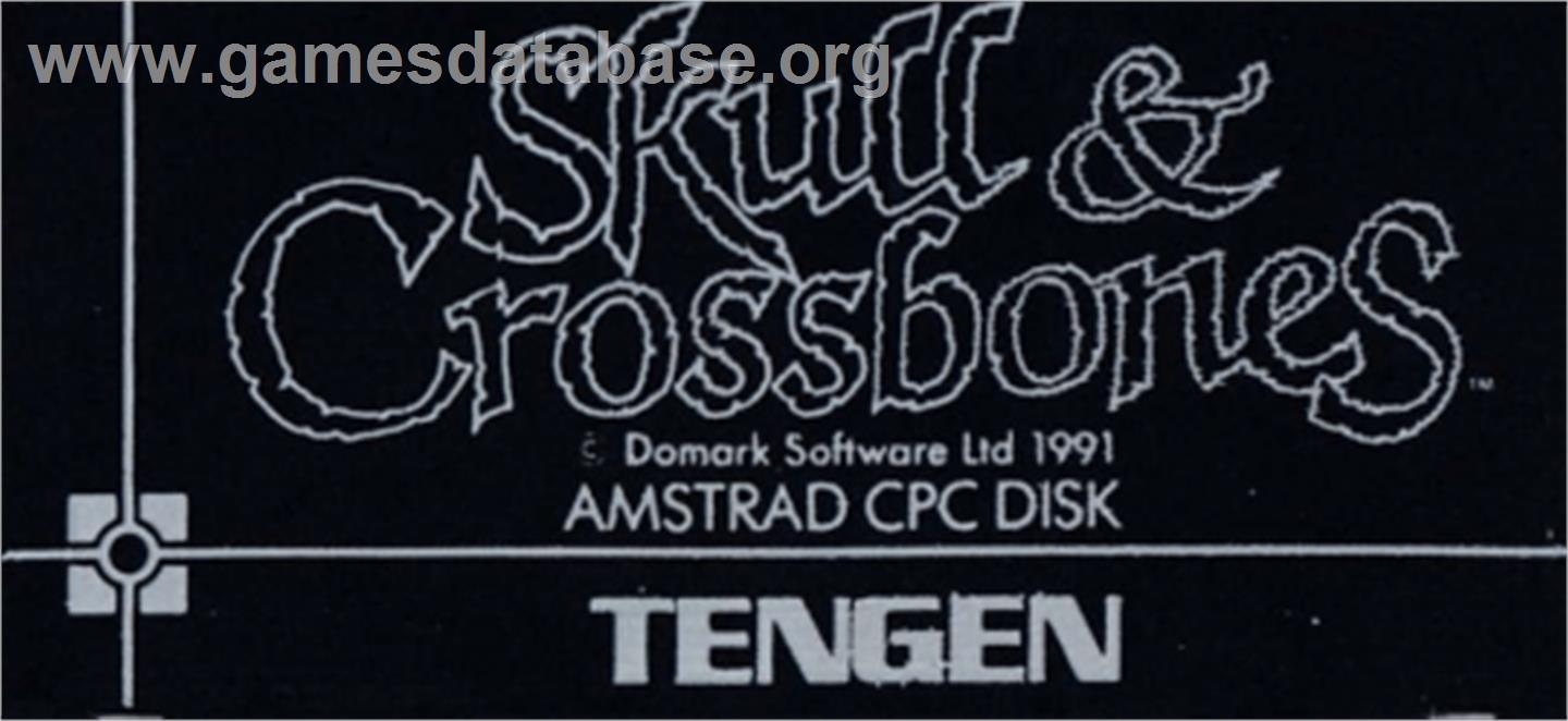 Skull & Crossbones - Amstrad CPC - Artwork - Cartridge Top