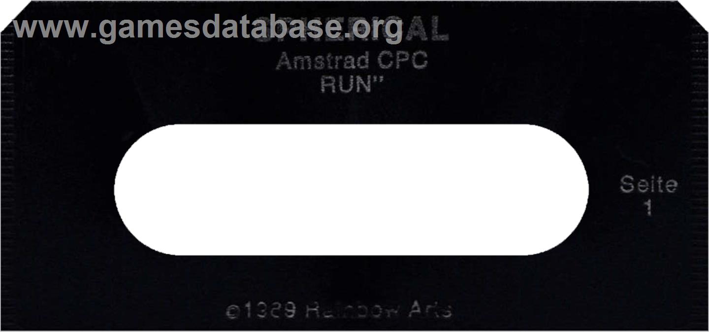 Spherical - Amstrad CPC - Artwork - Cartridge Top