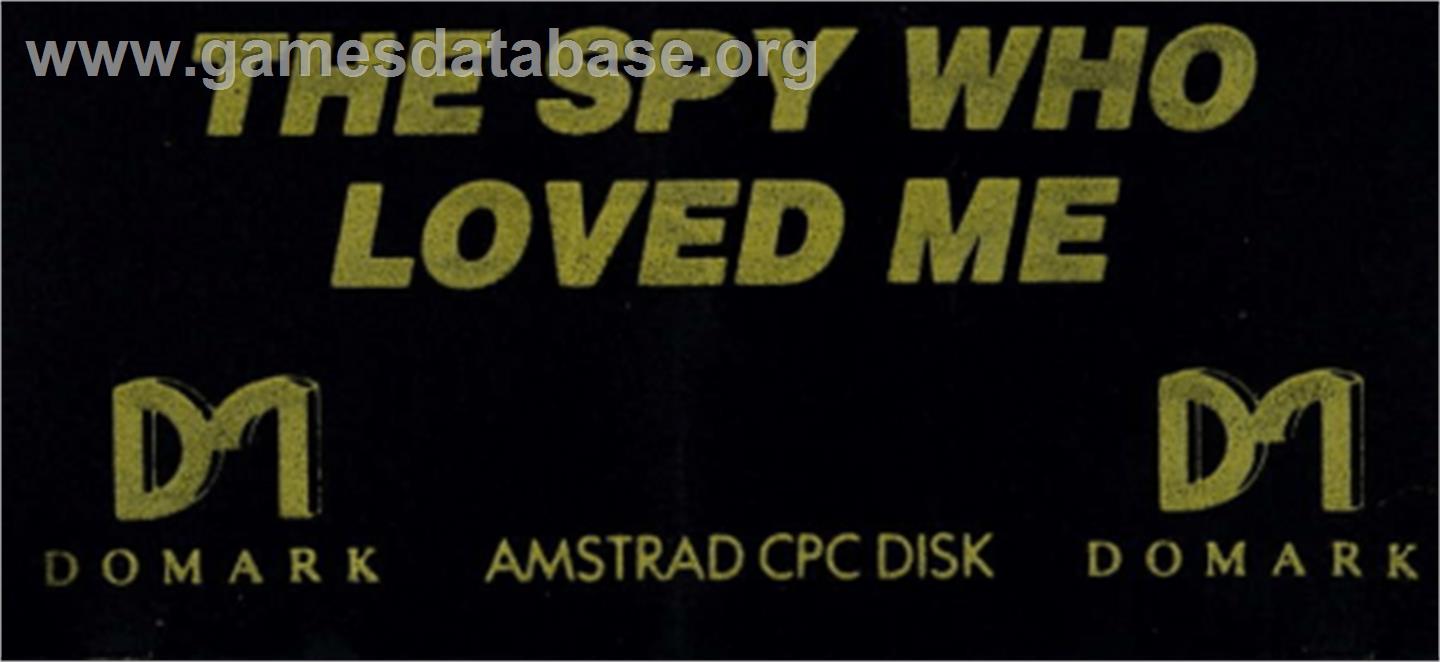 Spy Who Loved Me, The - Amstrad CPC - Artwork - Cartridge Top
