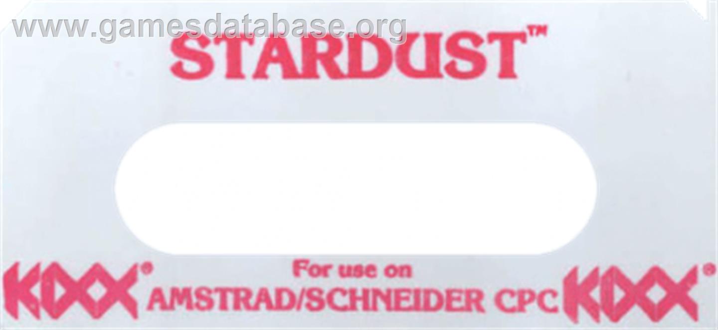 Star Dust - Amstrad CPC - Artwork - Cartridge Top