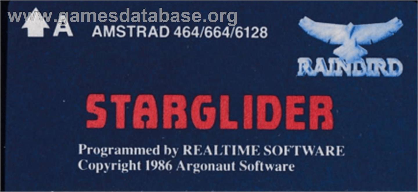 Starglider - Amstrad CPC - Artwork - Cartridge Top