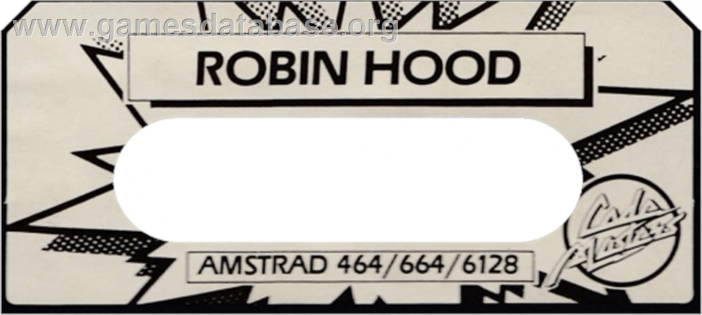 Super Robin Hood - Amstrad CPC - Artwork - Cartridge Top