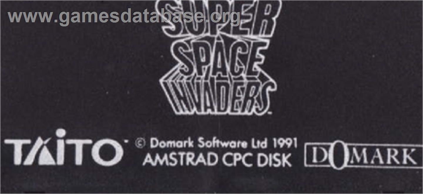 Super Space Invaders - Amstrad CPC - Artwork - Cartridge Top