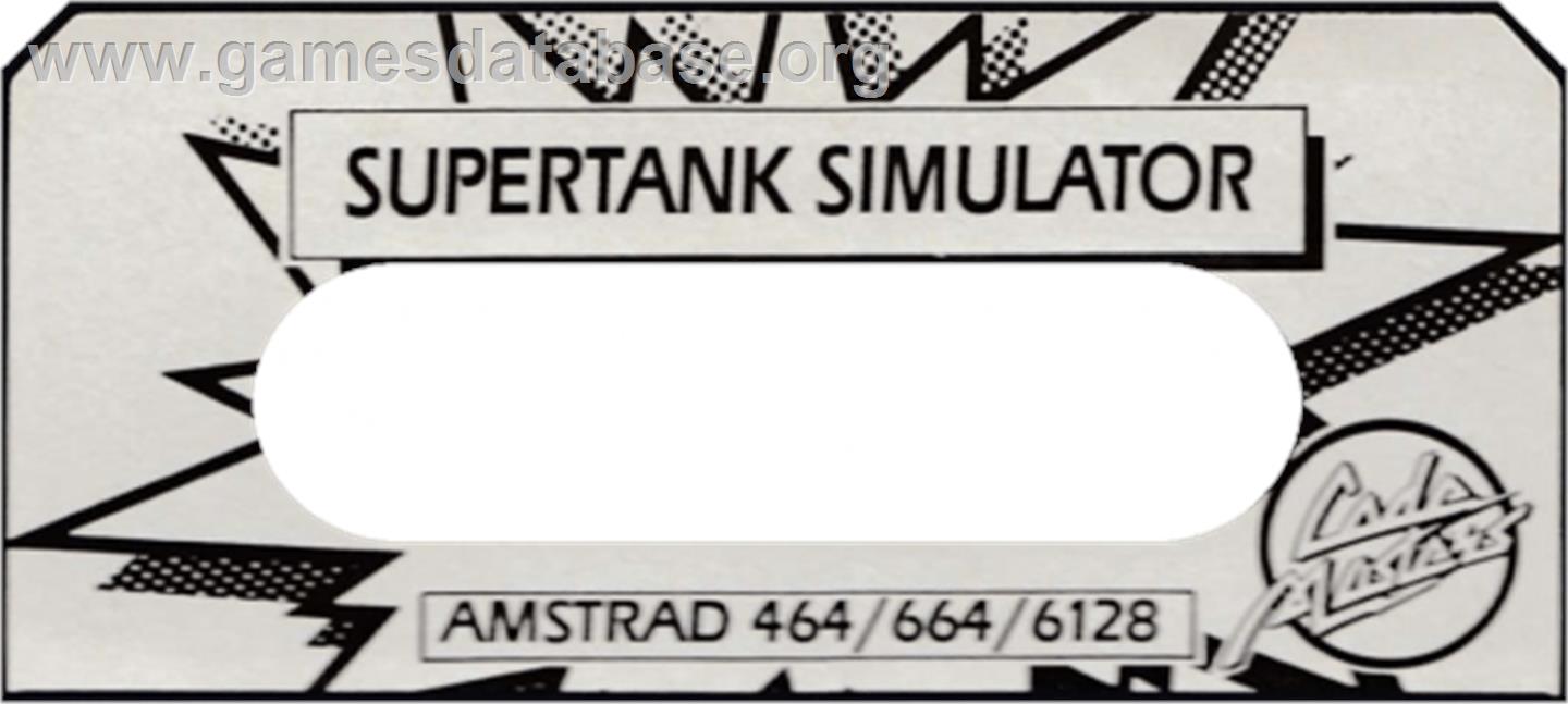 Super Tank Simulator - Amstrad CPC - Artwork - Cartridge Top
