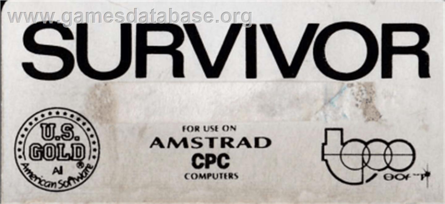Survivor - Amstrad CPC - Artwork - Cartridge Top