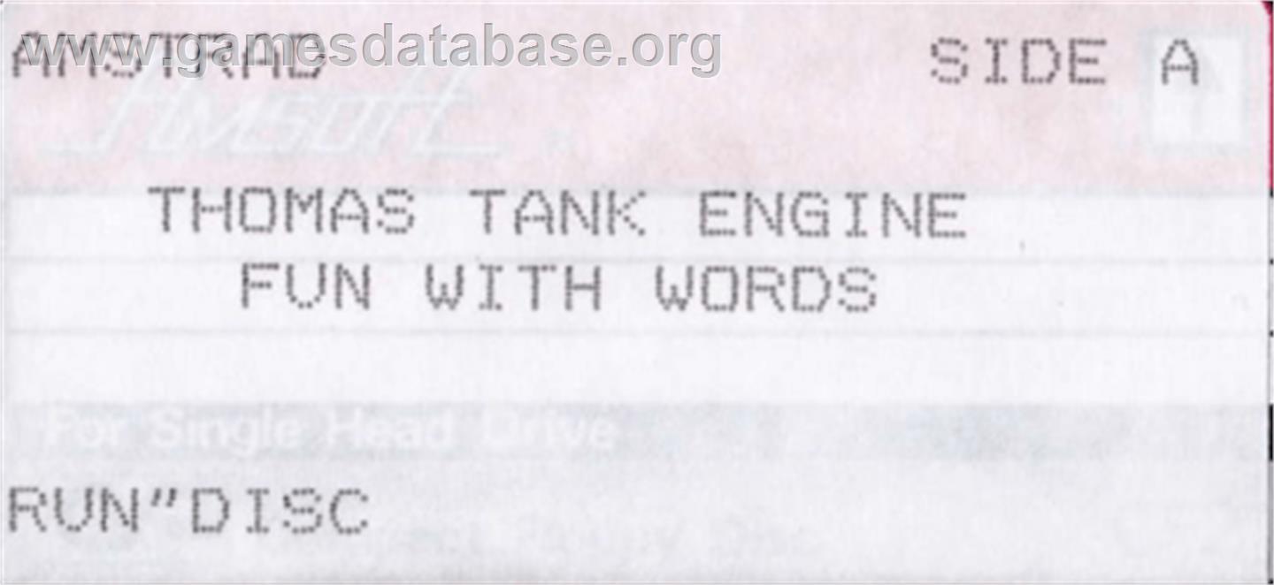 Thomas The Tank Engine's Fun With Words - Amstrad CPC - Artwork - Cartridge Top