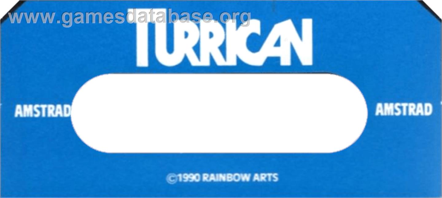 Turrican - Amstrad CPC - Artwork - Cartridge Top