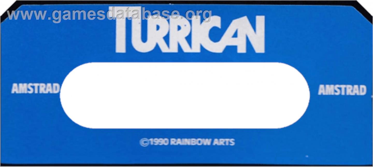 Turrican II: The Final Fight - Amstrad CPC - Artwork - Cartridge Top