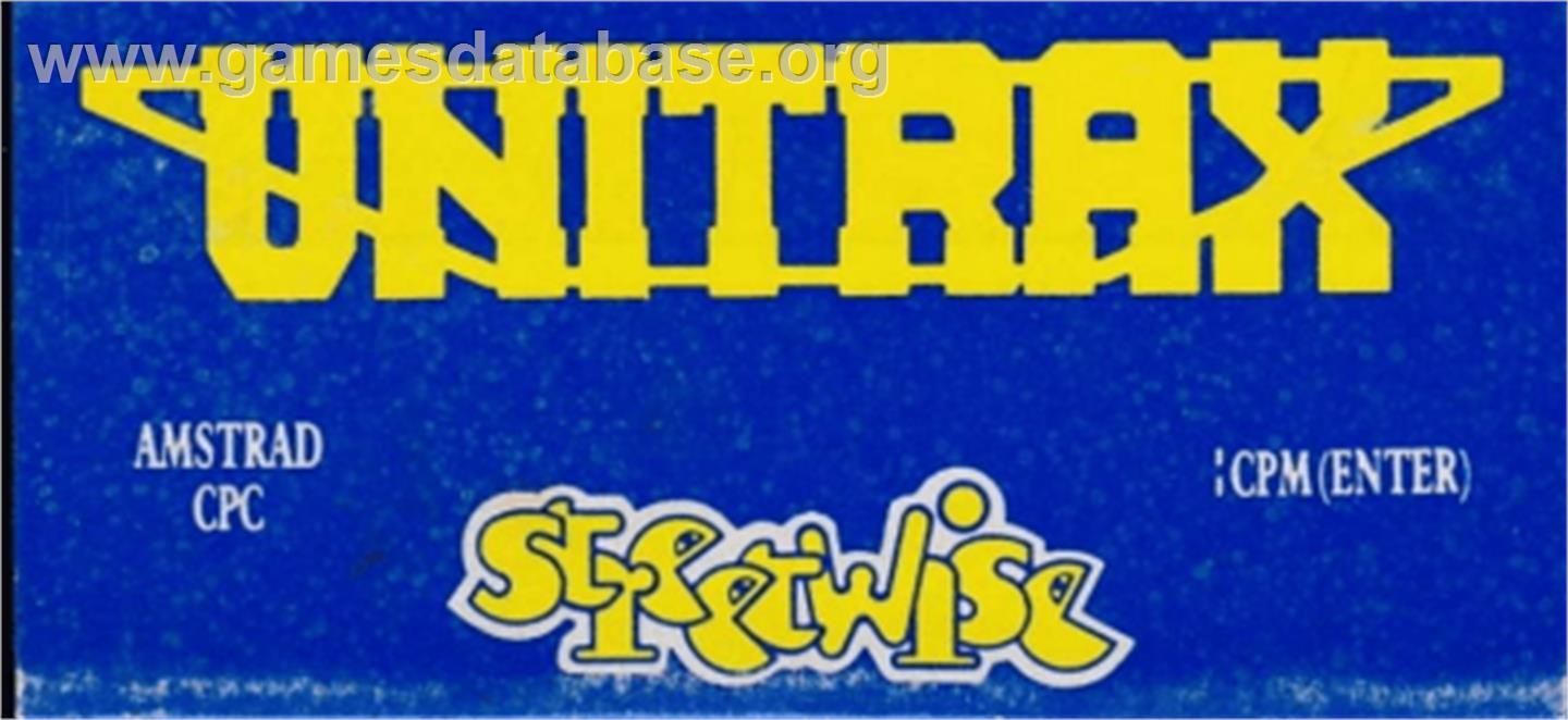 Unitrax - Amstrad CPC - Artwork - Cartridge Top