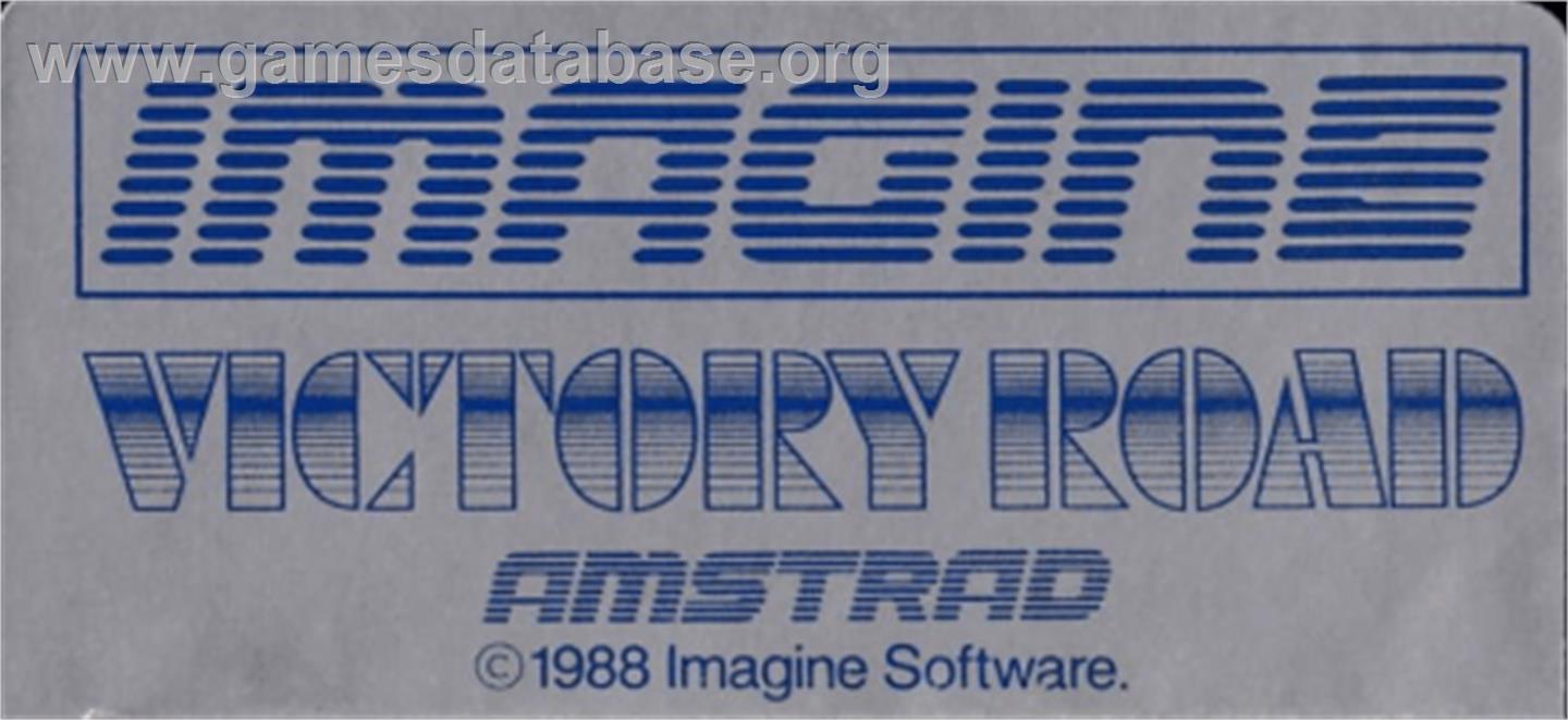 Victory Road - Amstrad CPC - Artwork - Cartridge Top