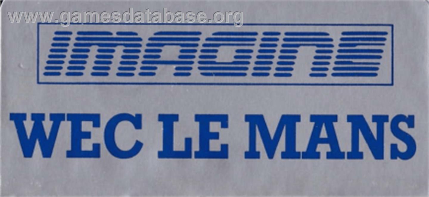 WEC Le Mans 24 - Amstrad CPC - Artwork - Cartridge Top