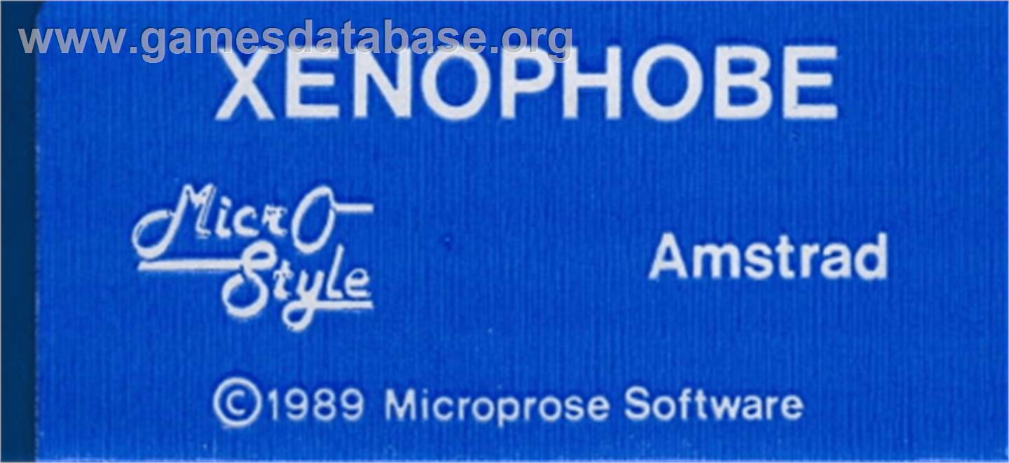 Xenophobe - Amstrad CPC - Artwork - Cartridge Top