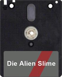Artwork on the Disc for Alien Slime, Die on the Amstrad CPC.