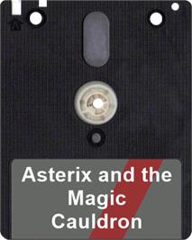 Artwork on the Disc for Asterix and the Magic Cauldron on the Amstrad CPC.