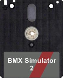 Artwork on the Disc for BMX Simulator 2 on the Amstrad CPC.
