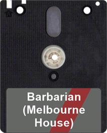 Artwork on the Disc for Barbarian (Melbourne House) on the Amstrad CPC.