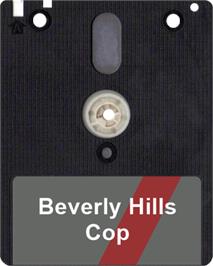 Artwork on the Disc for Beverly Hills Cop on the Amstrad CPC.