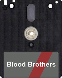 Artwork on the Disc for Blood Brothers on the Amstrad CPC.